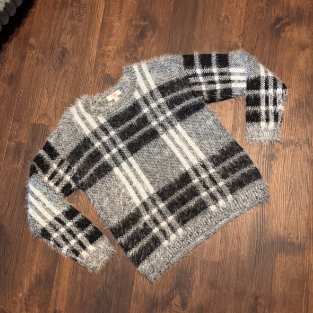 GB Girls Plaid Sweater